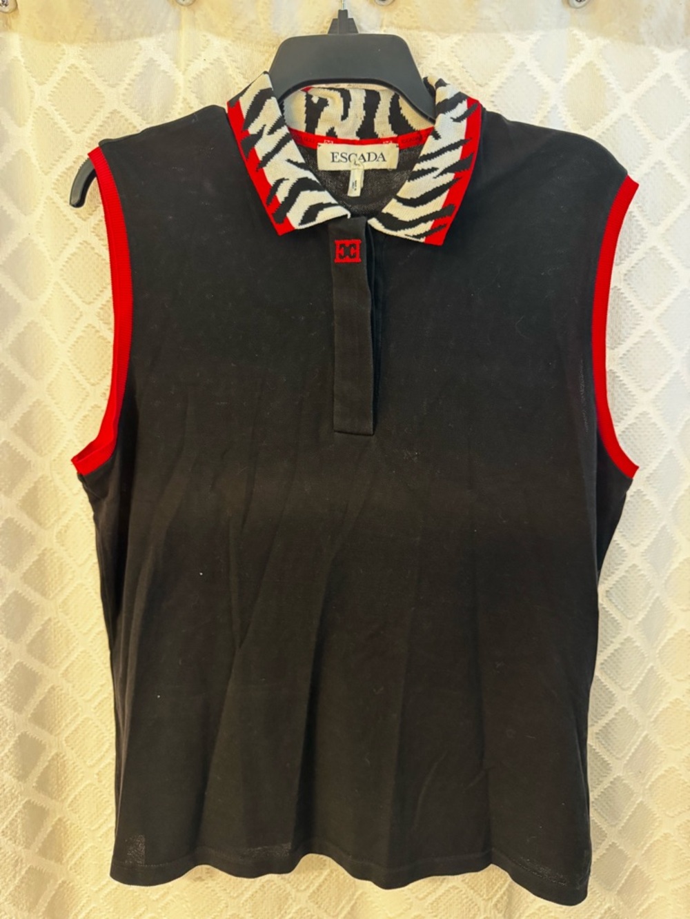 Vintage Escada Sport Sleeveless Polo Shirt